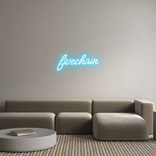 Custom Neon: fivechain Glowing Signs Studio