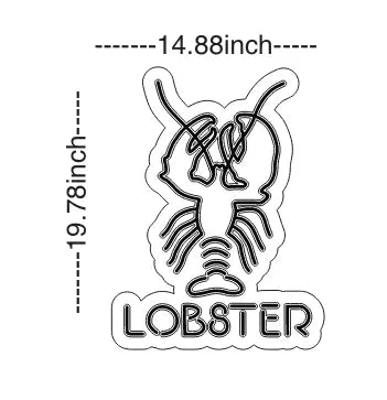 Lobster neon sign Glowing Signs Studio