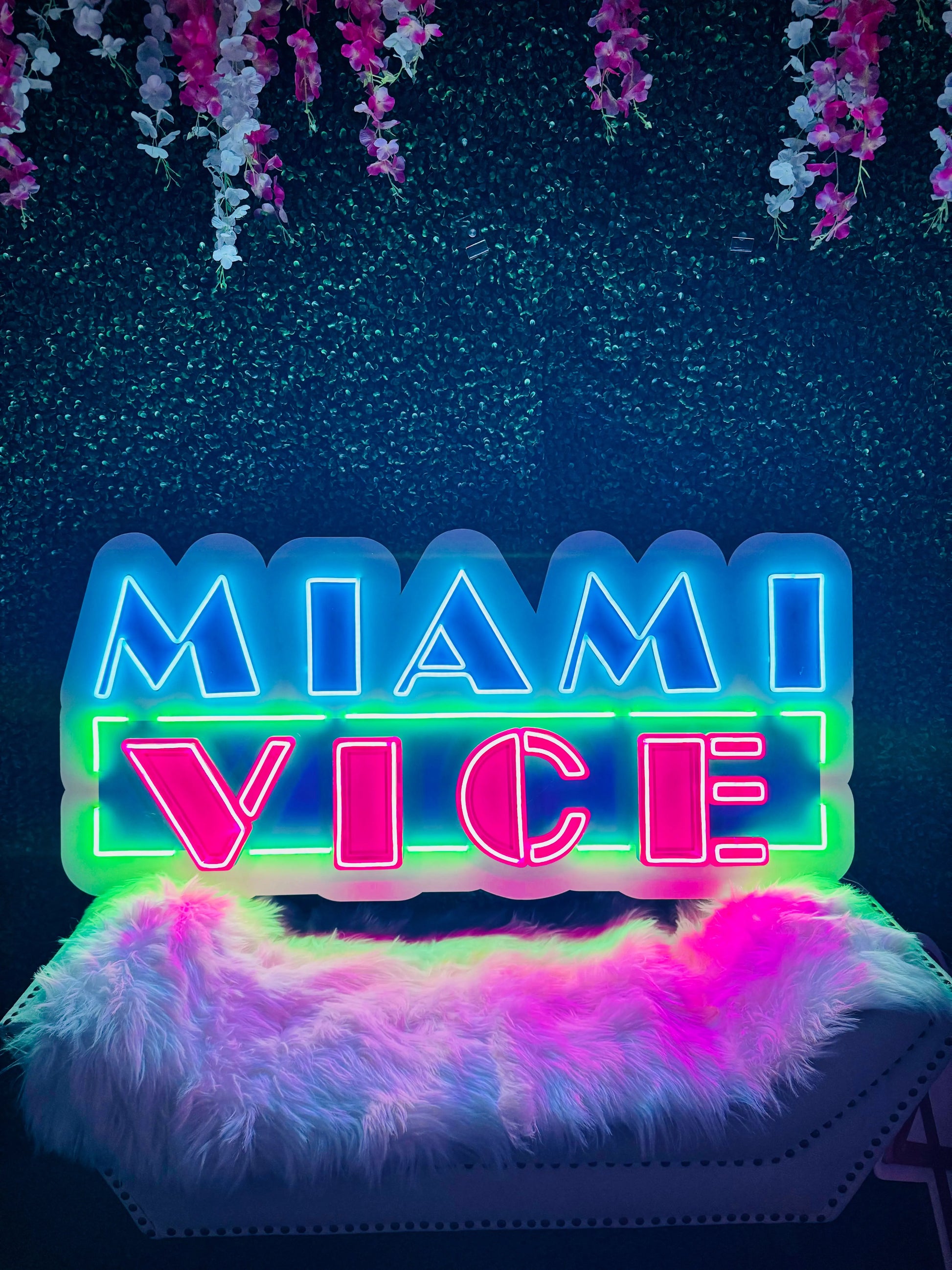 Miami vice neon flex Glowing Signs Studio