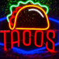Small Taco neon sign Glowing Signs Studio