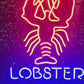Lobster neon sign